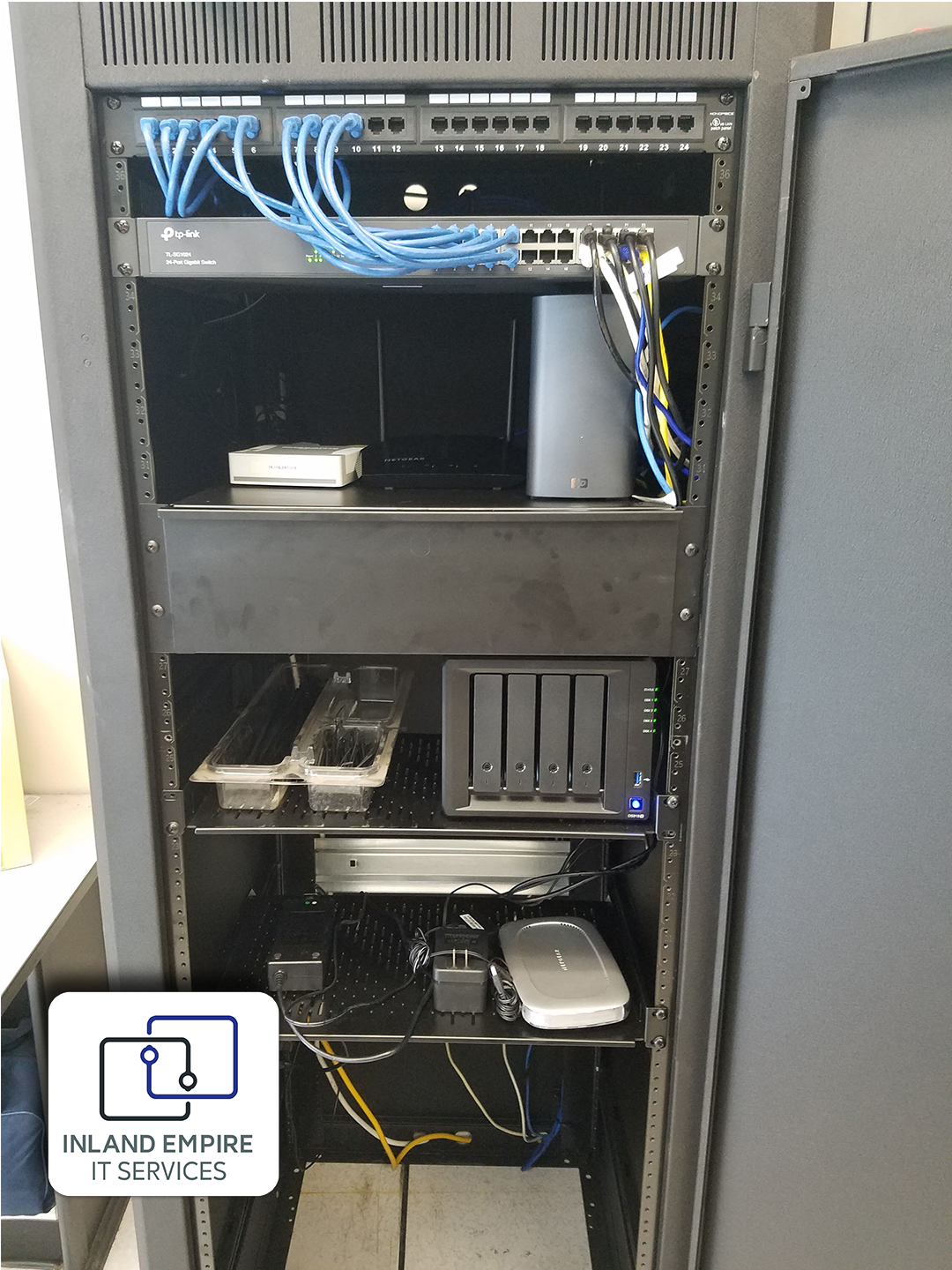 10 CAT6 cable runs with a Synology NAS